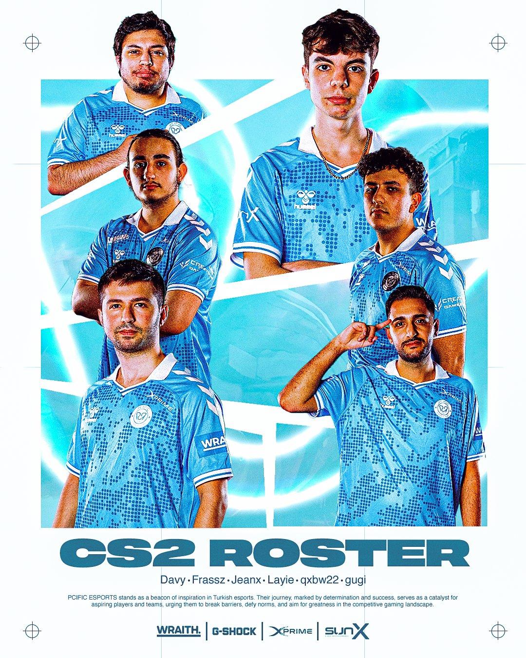 PCIFIC Espor Yeni CS2 Kadrosu