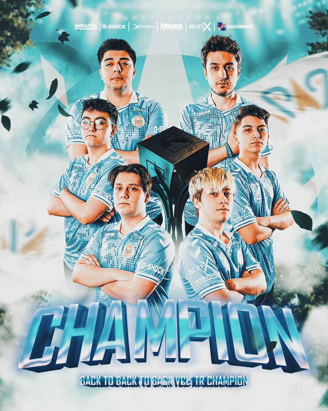 BACK TO BACK TO BACK CHAMPION. 🏆🏆🏆